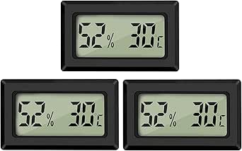 Thlevel Mini LCD Digital Thermometer Hygrometer Temperatur Luftfeuchtigkeit Tester f&uuml;r K&uuml;hlschrank Aquarium (3PCS)