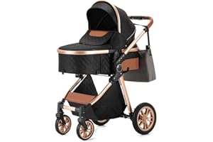 ONE MORE BUCK OneMoreBuck® Kombikinderwagen 3 in 1 komplettset incl. Babywanne Buggy Babyschale, Kinderwagen mit Alu-Rahmen Voll-Gummireifen Wickeltasche Moskitonetz Sommermatte Regenschutz Fußsack