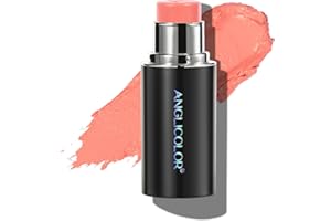 Anglicolor Bâton de fard à joues en crème, texture crémeuse avec finition lumineuse, finition naturelle – Idéal pour les déplacements, facile à appliquer (02#goyave pêche)