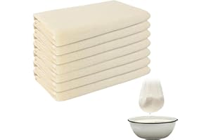 BABBBLISIO 7 PCS Muslin Cloths Straining Bag for Cheese Cloths for Straining Muslin Cloths for Cooking Pack of for Straining Fruit Milk Filter in Home for Straining Butter Cheesecloth Muslin Cotton Cheesecloth