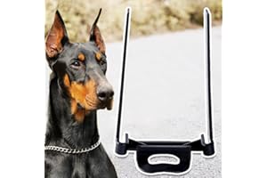 Cymwer - Soporte para oreja para perro con 2 bandas, herramienta corrector de oído para perro Doberman Pinscher Samoyedo, ayudante auditivo Doberman ajustable