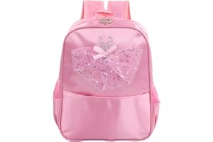 Anseom Borsa da Danza Balletto, Principessa Borsa da Ballo Ragazze Zaino Danzante Borsa della Ragazza per Balletto Sport Ginnastica Nuoto Scuola All'aperto Viaggio Yoga