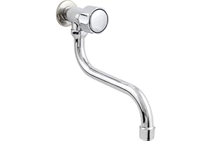 HYDROLAND Nostalgie Wandventil Kaltwasser S-Auslauf Armatur Wandarmatur Wasserhahn