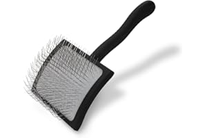 Chris Christensen Big K Slicker Bürste - Pflegen wie ein Profi, Fluff Entwirrung Stil, spart Zeit & Energie, Schwarz, groß, für Haustiere, perfekt für Hunde & Katzen