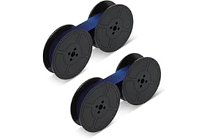 PSYQTSUARY 2 Rollen Farbband Für Schreibmaschine, Farbband in Blau Doppelpack Schreibmaschinenband Blau Nylon Typewriter Farbband Blau Kompatibel Doppel Spule Schreibmaschinen Farbband Klassischen Modellen