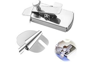 MAKLOEE Magnetic Seam Guide for Sewing Machine, Sewing Quilting Accessories with 6 mm Sewing Rolled Hem Presser Foot, Multifunctional Guide Tool Sewing Clips for Quilting and Hemming, DIY Crafts Tools