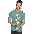 The Souled Store | Tom And Jerry Cheese The Day Round Neck Half Sleeve Men's And Boys | Graphic Printed 100% Cotton Regular Fit T-Shirt