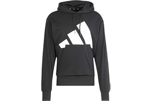 adidas Mężczyźni ESSENTIALS BIG LOGO FRENCH TERRY HOODIE, Black/White, XXL