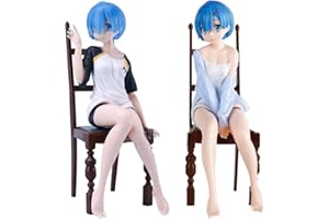 IFHDO Rem und Ram Figuras de Anime 2Piezas R:Zero Modelo de Figura de Personaje de PVC Anime Estatua Juguetes para Niños Regalo Modelo Decoración de Escritorio -4