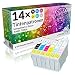 Produktbild N.T.T.® - 14x Stück kompatible XL Druckerpatronen / 2 Sets + 2 schwarze geschenkt