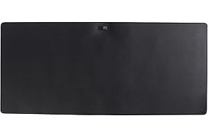 Desire2 Charcoal Prestige Desk Pad, Large Mouse Pad for Desk, Mousepad and Table Mat for Keyboard, Vegan Leather Desk Mat for Desktop and Laptops, Home Office Desk Accessories and Decor, 450mm x 900mm