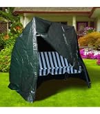 Callni Copertura Per Dondolo Hollywood 3 Posti – Impermeabile Oxford 420D, Antivento, Resistente Ai Raggi UV, 135x105x135 Cm, Con Cordoncino E Fibbie