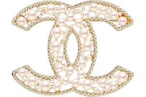 OLIWAN Brosche Damen Perle Brosche Silber Gold für Frau Freundin Geschenke für Weihnachten und Ostern