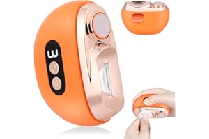 AOOWU Coupe Ongle Electrique, 2 En 1 Coupe Ongle Lime Électrique, Rechargeable USB Coupe-ongles électrique automatique avec 3 Vitesses, Faible bruit avec Lumière LED Pour Bébés Adultes Personnes Âgées