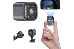 Taichaeu Mini Spy Camera - Small Camera Wifi Wireless, 4K HD Spy WiFi PIR Camera with Audio and Video, Mini Camera with Night Vision Motion Detection for Home-Security-Outdoor-Indoor