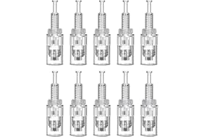 WeddHuis 10 piezas Dermapen 36 Puntas,Universales de Repuesto Micronadelado,Cartuchos para Agujas para Auto Micro Nadelroller Ajustable,Electric Microneedling Pen,Micro Puntas de Derma Pen