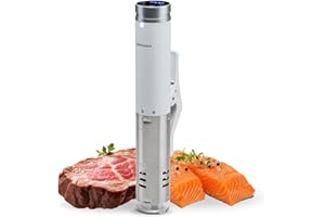 Mellerware - Sous Vide Roner Cheffy! 1000 W | Cocina Baja Temperatura al vacio | Pantalla digital | Temperatura hasta 90ºC | Temporizador | Maquina profesional en Acero Inoxidable | Blanco
