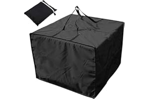 Magent Sac De Rangement pour Coussin Salon De Jardin, Housse De Protection Multifonctionnelle Extérieure Imperméable avec Poignée De Transport, 80x80x60cm