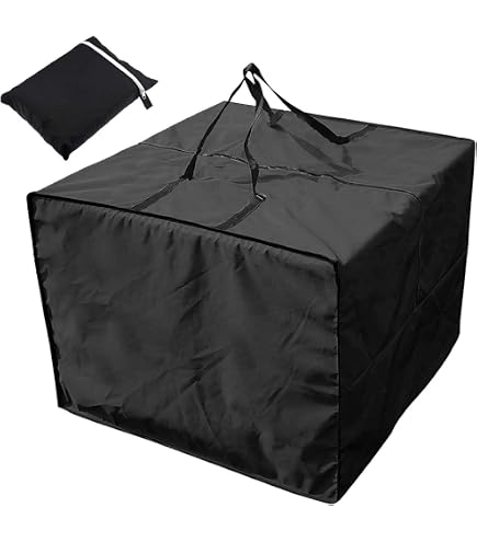 Housse Jardin Imperméable Sac De Rangement Coussins Jardin LAMUNI XL 140x40x60cm - Tissu Oxford 420D Imperméable Anti-UV - Avec Poignées Rangement Housse Transportable Jardin