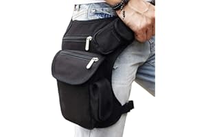 XIEBEN Bolso de Pierna Riñonera Multiusos para Motocicleta, para Hombre, Mujer, para Viajes, Camping, Ciclismo, Pesca, Caza, Senderismo al Aire Libre