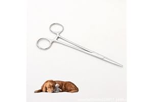 BIBITI Pince Kocher Infirmier,Piercing Hémostatique Inoxydable Clamper Oreille Infirmiere Accessoires,Acier Précision Sécurité Chirurgicale Ciseaux Pêche Tool Percing Accessoire,pour Animaux Chat Chiens