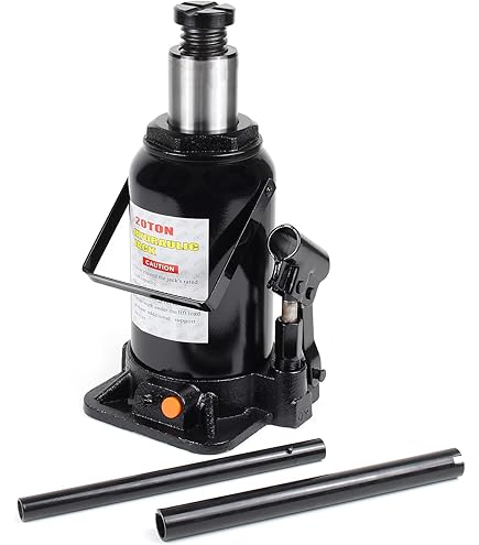 20-Ton Standard Hydraulic Bottle Jack W/ Extension Screw Ass - View #2
