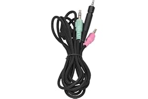 Dioche Gaming Kabel, 3.5MM Spiel Kopfhörerkabel, Verdrilltes Paar Audiokabel, passend für G4ME ONE/GAME ZERO/PC 373D/GSP350