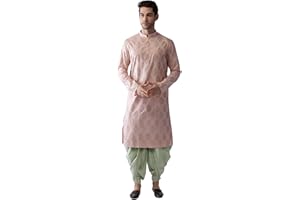 KISAH Herren Kurta Dhoti Set - Traditionelle indische Ethnokleidung für Männer - Ideal für Hochzeiten, Festivals & Feiern