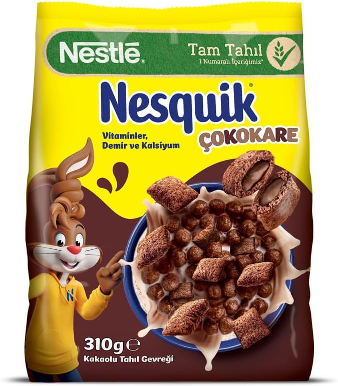 Nesquik Çokokare Çikolatalı Tahıl Gevreği, 310 g