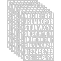 20 Feuilles Autocollants Numéros Numéros De Boîte Aux Lettres Nombres Auto Adh Sif En Vinyle Pour Panneaux De R Sidence Et De Bo Te Aux Lettres