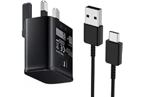 15W USB Fast Adapter Charger Plug for Samsung, BabbleCom USB Mains Wall Charger with Type C Cable 2M for Samsung Galaxy S22/S20/Note10/Note10+/Note9/Note8/S10/S9/S9 Plus/S8/S8 Plus/S7/A71/A53/A52/A13