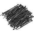 Generic Self Locking Nylon Cable Zip Ties, 2.5 X 100mm (Black, 100 Piece)