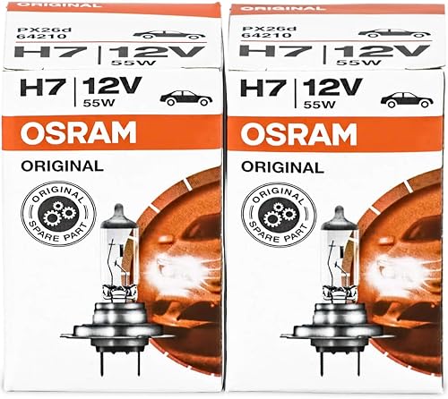 2 x OSRAM Hightech H7 12 V 55 W Px26D Halogen Bulb Bulbs Original 2 Piece 64210 – 2MMSERVICE