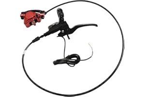 Zilimontt Hydraulic Disc Brake Set For E-Bike MTB Scooter Front Rear Dual Caliper Lever System 160Mm Rotors Aluminum Alloy Electric Bicycle Power Off Brake Kit(front with rotors)