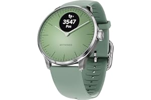 Withings ScanWatch Light- Montre connectée Femme Homme de santé, alertes de santé cardiovasculaire, Cycle menstruel, Sommeil, activités, Suivi des Pas, Calories, 30 Jours de Batterie, Android & iOS