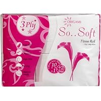 Origami So Soft 3 Ply Toilet Tissue - 160 Pulls (Pack of 12)