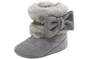 SEHFUPOYE Baby Winter Warme Schneestiefel Neugeborenes Baby Mädchen Jungen Weiche Sohle Knöpfe Fleece Stiefel Säugling Kleinkind Erste Walker Schuhe