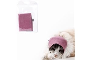 FOZKIERY Cache-oreilles pour chien pour soulager l'anxiété, capuche apaisante pour le toilettage et le séchage du bain, protection d'oreille pour chats et chiens (petite taille)