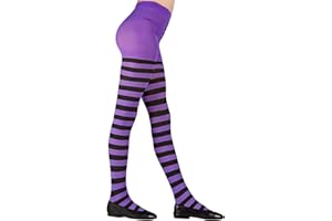 W WIDMANN MILANO Party Fashion - Strumpfhose gestreift für Kinder, Kostüm Zubehör für Hexen-, Marienkäfer-, Bienen-, Elfenkostüme, den Alltag uvm.