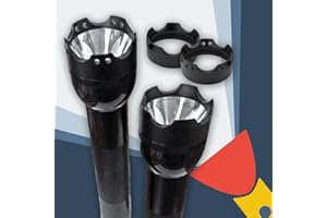 TORCHUPGRADES Crenellated Strike Bezel Talon Face Cap for Maglite D/C Cell Torch/Flashlight