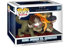 Funko POP! Deluxe: Solo Leveling Season 1 - Jinwoo Vs Cerberus - Samlingsbara Vinylfigur - Presentidé - Officiell produkt - L