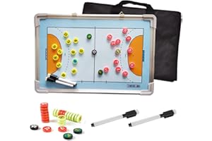 ‎ROSEFLOWER RoseFlower Taktiktafel Handball, Taktikboard Handball, Taktikmappe Handball mit Marker Stift Magneten, Handball Coach Board Handball Trainer Taktikbrett für die Schulung oder Spielanalyse