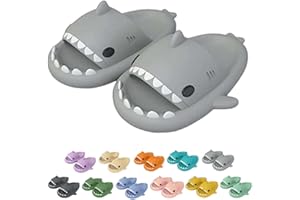 Hoomall Pantoufles De Requin Adulte Été Femme Homme Enfant Shark Cloud Slippers Claquettes Antidérapante Open Toe Slides Chaussures De Piscine Plage Chaussons De Bain Douche Maison