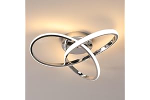 ‎COMELY Comely LED Deckenleuchte, 38W 4275LM Deckenlampe LED Moderne Blume Design, Creative Warmweiß LED Deckenbeleuchtung für Schlafzimmer, Wohnzimmer, Küche, Flur, 3000K