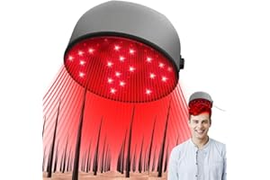 ‎IKEENER Rotlichttherapie-Haarwuchs-Mütze, Haarwuchs-Mütze Mit 120 Stück Lampenperlen, Automatische Timing-Funktion, Verhinderung Von Haarausfall, Nachwachsen Der Haare, Behandlung Haarausfall Männer Frauen