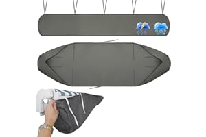 SHUOJIA Markisenabdeckung, Abdeckung Schutzhülle Markisenschutzhülle Rain Canopy Storage Bag UV-Zelt Wasserdicht Und Staubdichte Abdeckung, Schutzhülle Für Markisen, Oxford-Stoff (Grey,3M)