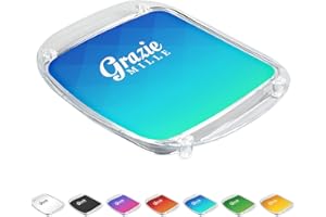 WIRKSAMWERBEN Vassoio per monete, Vassoio per il pagamento contante, Vassoio portamonete completamente assemblato, acrilico, blu, antiscivolo