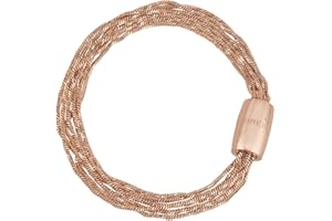 Breil, Collezione Magnetica System, Bracciale Donna, Elemento Small Ray of Light, Bracciale in Acciaio IP Rose Lucido con 6 Catene Ritorte, Chiusura Magnetica, Lunghezza 19 cm, Idea Regalo Donna