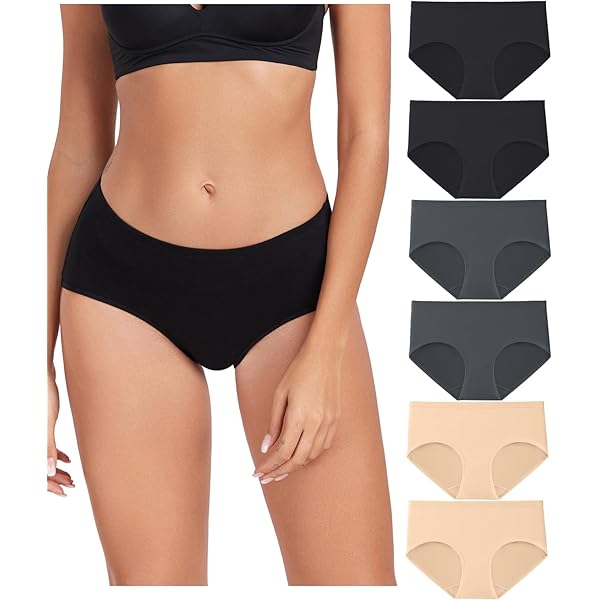 Mutandine Brasiliane Donna - Pacco Da 6, Cotone 95%, Vita Bassa, Design Cheeky