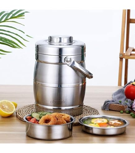 Valkyrie 3 Gözlü Paslanmaz Çelik Isı Yalıtımlı Yemek Kabı Seti